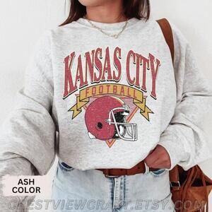 Kansas City Chiefs Retro Y2K Football Fan Graphic Sweatshirt